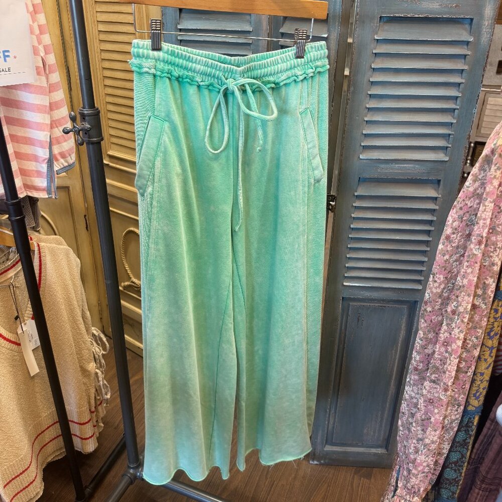 Sage + Fig Meadow Mist Sage Green Palazzo Pants